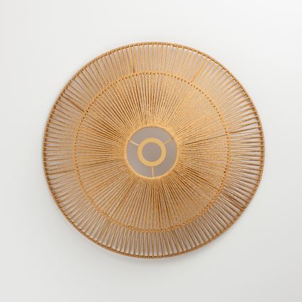 Brilagi - LED-pinta-asennettava kattovalaisin CERIA BOHO 1xE27/40W/230V Ø 50 cm ruskea