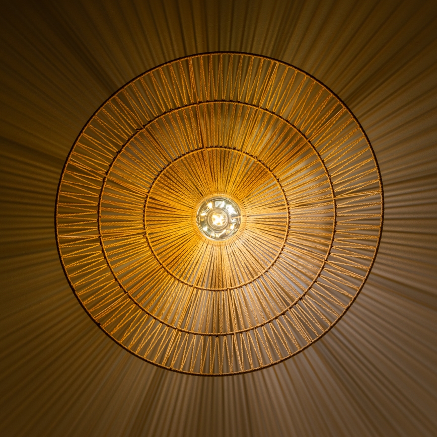 Brilagi - LED-pinta-asennettava kattovalaisin CERIA BOHO 1xE27/40W/230V Ø 70 cm ruskea