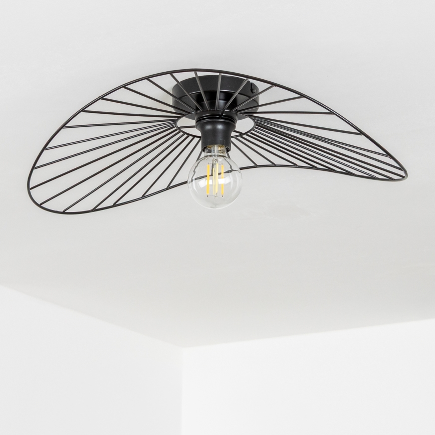 Brilagi - LED-pinta-asennettava kattovalaisin CERIA WIRE 1xE27/40W/230V 40x56 cm musta