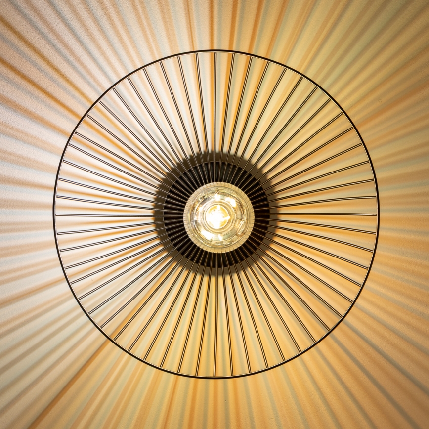 Brilagi - LED-pinta-asennettava kattovalaisin CERIA WIRE 1xE27/40W/230V, halkaisija 38 cm, musta