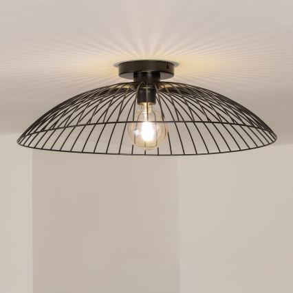 Brilagi - LED pinta-asennettava kattovalaisin CERIA WIRE 1xE27/40W/230V halkaisija 60 cm musta