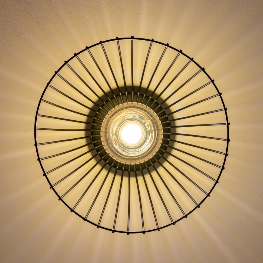 Brilagi - LED-pinta-asennettava kattovalaisin CERIA WIRE 1xE27/40W/230V, Ø 30 cm, musta