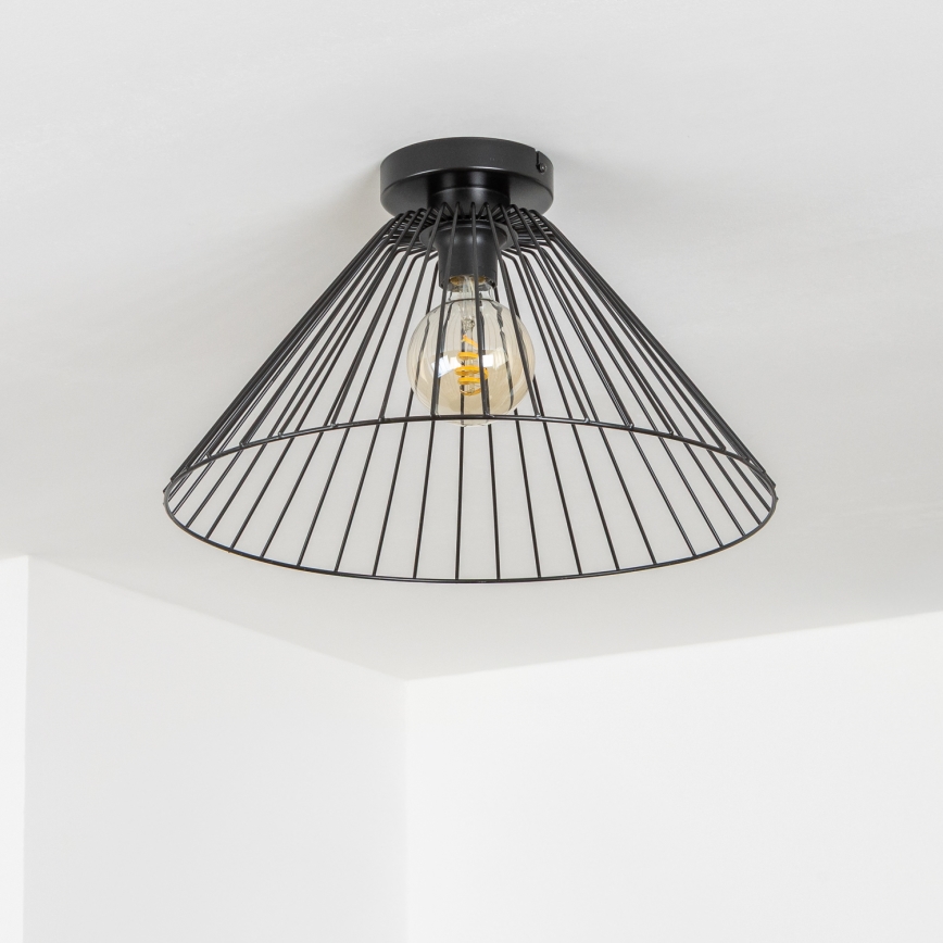 Brilagi - LED-pinta-asennettava kattovalaisin CERIA WIRE 1xE27/40W/230V Ø 45 cm musta