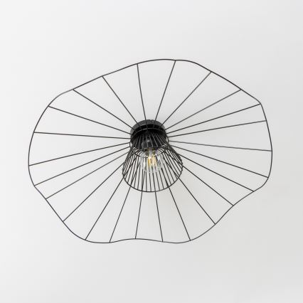 Brilagi - LED-pinta-asennettava lusteri CERIA WIRE 1xE27/40W/230V Ø 80 cm musta