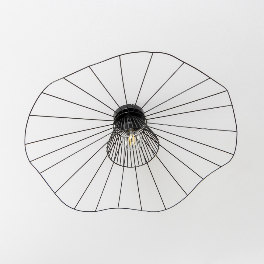 Brilagi - LED-pinta-asennettava lusteri CERIA WIRE 1xE27/40W/230V Ø 80 cm musta