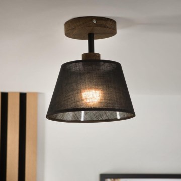 Brilagi - LED Pinta kattovalaisin ANTHONY 1xE14/60W/230V tammi-pähkinä/musta