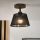 Brilagi - LED Pinta kattovalaisin ANTHONY 1xE14/60W/230V tammi-pähkinä/musta