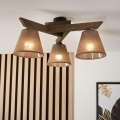 Brilagi - LED Pinta kattovalaisin ANTHONY 3xE14/40W/230V tammi-pähkinä/ruskea