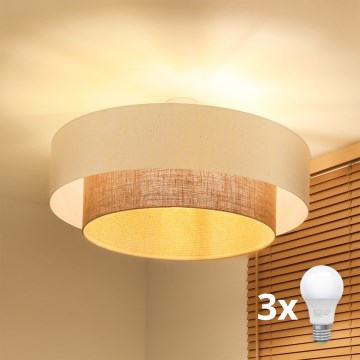 Brilagi - LED-pintakiinnitteinen kattokruunu BOHO-tyyli 3xE27/15W/230V halkaisija 80 cm