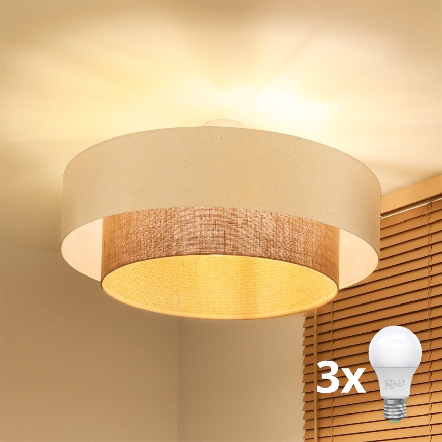 Brilagi - LED-pintakiinnitteinen kattokruunu BOHO-tyyli 3xE27/15W/230V halkaisija 80 cm