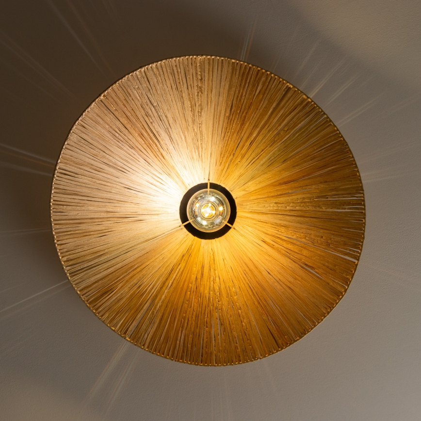 Brilagi - LED-pintakiinnitteinen kattokruunu CERIA BOHO 1xE27/40W/230V, Ø 60 cm, rafia