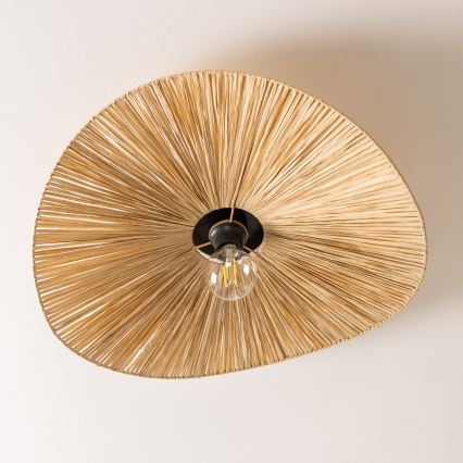 Brilagi - LED-pintakiinnitteinen kattokruunu CERIA BOHO 1xE27/40W/230V, Ø 60 cm, rafia