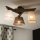 Brilagi - LED Pintakiinnitteinen kattovalaisin ANTHONY 3xE14/40W/230V tammi-pähkinä