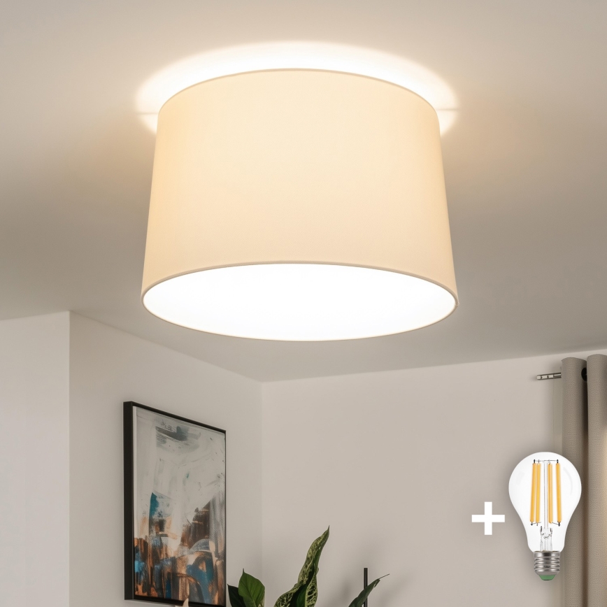 Brilagi - LED-pintakiinnitteinen kattovalaisin CERIA, 1xE27/40W/230V, Ø 45 cm, beige
