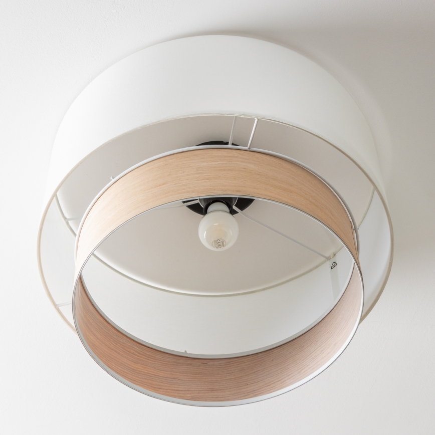 Brilagi - LED pintakiinnitteinen kattovalaisin CERIA 1xE27/40W/230V Ø 50 cm valkoinen/beige