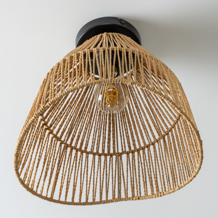 Brilagi - LED pintakiinnitteinen kattovalaisin CERIA BOHO 1xE27/40W/230V Ø 30 cm ruskea