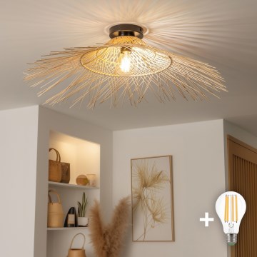 Brilagi - LED-pintakiinnitteinen kattovalaisin CERIA BOHO 1xE27/40W/230V Ø 70 cm bambu