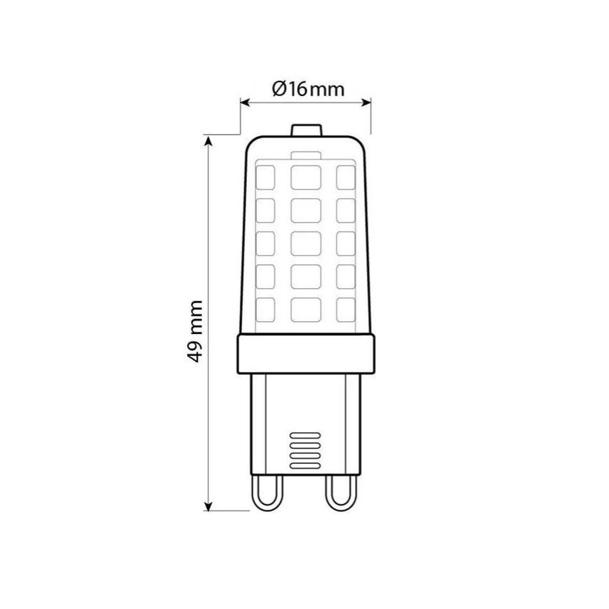 Brilagi - LED-polttimo G9/4W/230V 3000K