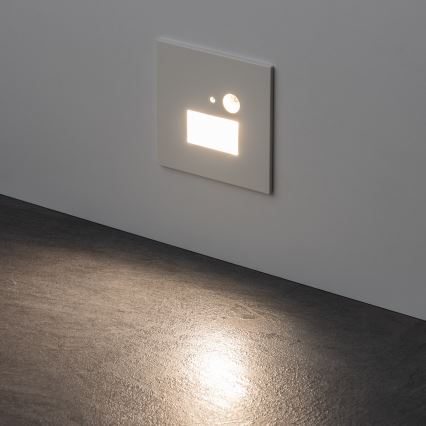 Brilagi - Portaiden LED-valaisin liike- ja hämärätunnistimella JACK LED/1,5W/230V 3000/4000/6500K valkoinen