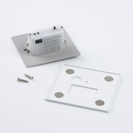 Brilagi - Portaiden LED-valaisin liike- ja hämärätunnistimella JACK LED/1,5W/230V 3000/4000/6500K valkoinen