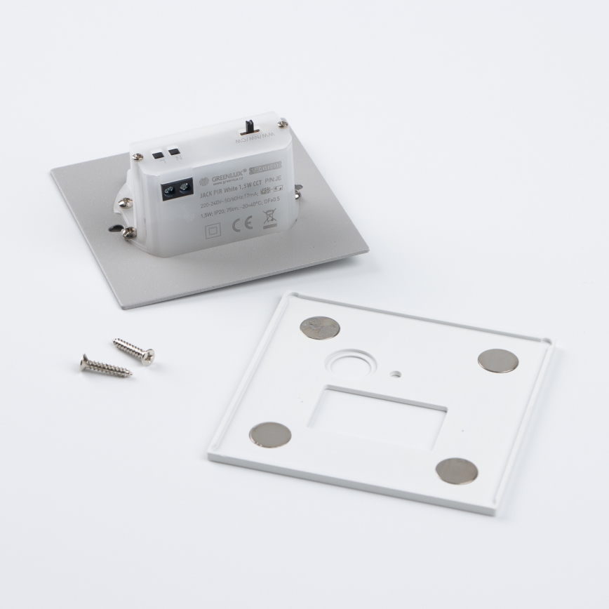 Brilagi - Portaiden LED-valaisin liike- ja hämärätunnistimella JACK LED/1,5W/230V 3000/4000/6500K valkoinen