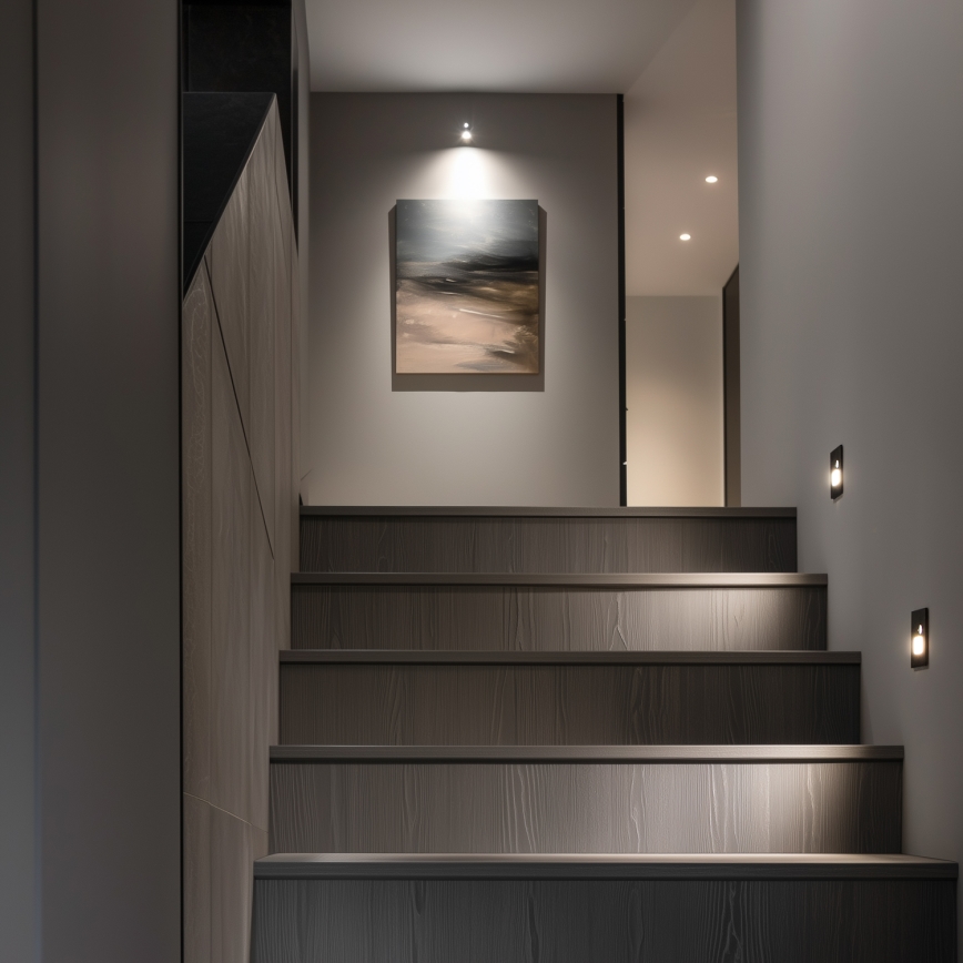 Brilagi - LED Porrasvalo liiketunnistimella JACK LED/1,5W/230V 3000K/4000K/6500K musta