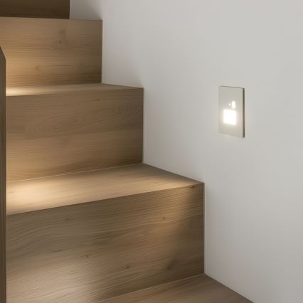 Brilagi - LED Porrasvalo liiketunnistimella JACK LED/1,5W/230V 3000K/4000K/6500K valkoinen