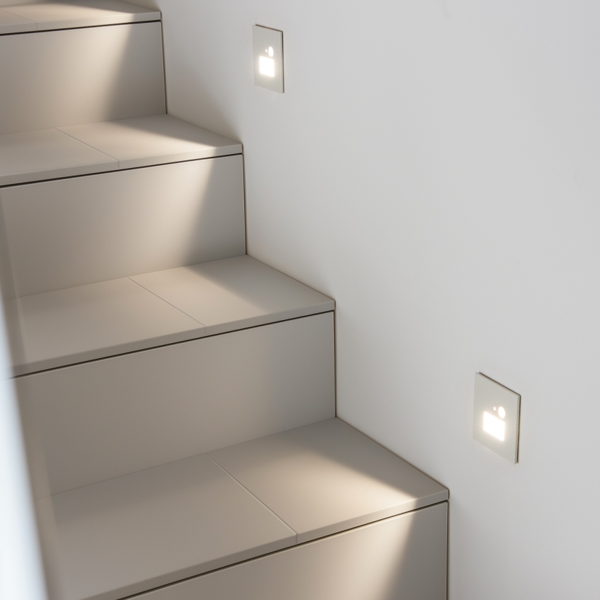 Brilagi - LED Porrasvalo liiketunnistimella JACK LED/1,5W/230V 3000K/4000K/6500K valkoinen