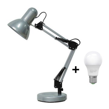 Brilagi - LED-pöytälamppu ROMERO 1xE27/10W/230V hopea