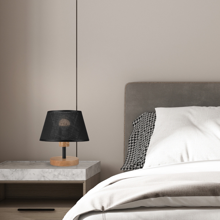 Brilagi - LED Pöytävalaisin ANTHONY 1xE14/40W/230V tammi/musta