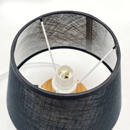 Brilagi - LED Pöytävalaisin ANTHONY 1xE14/40W/230V tammi/musta