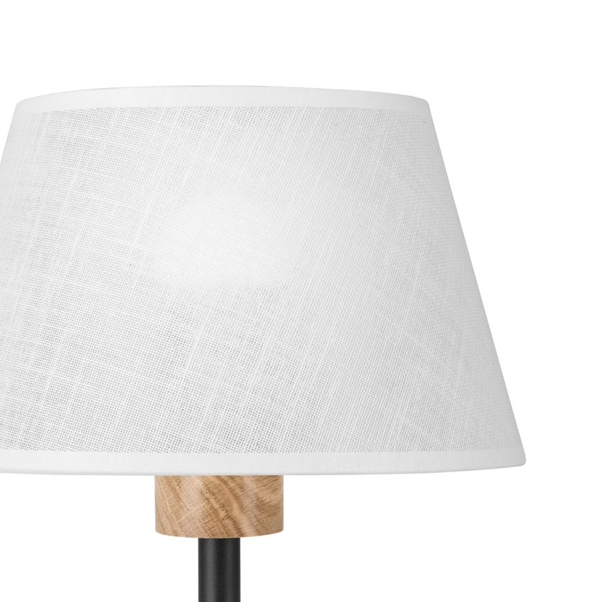 Brilagi - LED Pöytävalaisin ANTHONY 1xE27/60W/230V tammi/valkoinen