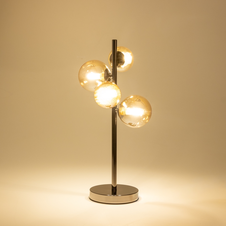 Brilagi - LED-pöytävalaisin MILLA 4xG9/3W/230V kiiltävä kromi/kulta