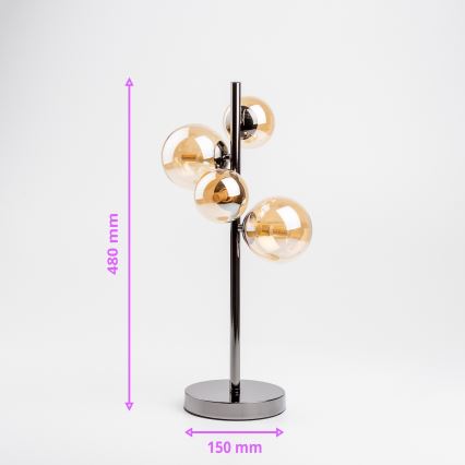 Brilagi - LED-pöytävalaisin MILLA 4xG9/3W/230V kiiltävä kromi/kulta