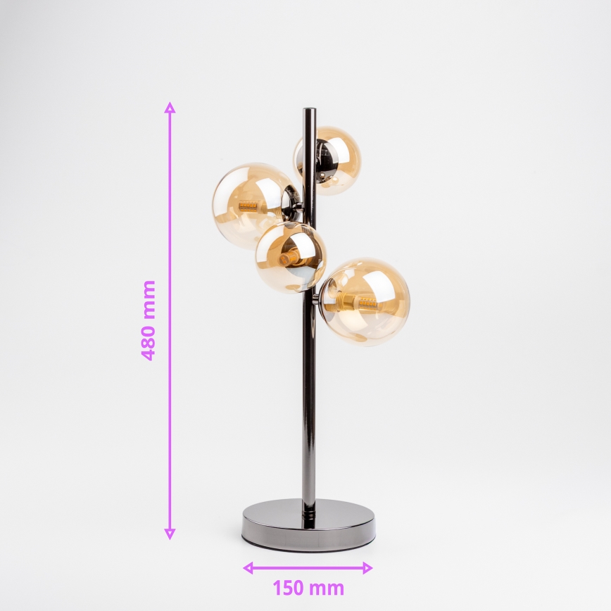 Brilagi - LED-pöytävalaisin MILLA 4xG9/3W/230V kiiltävä kromi/kulta