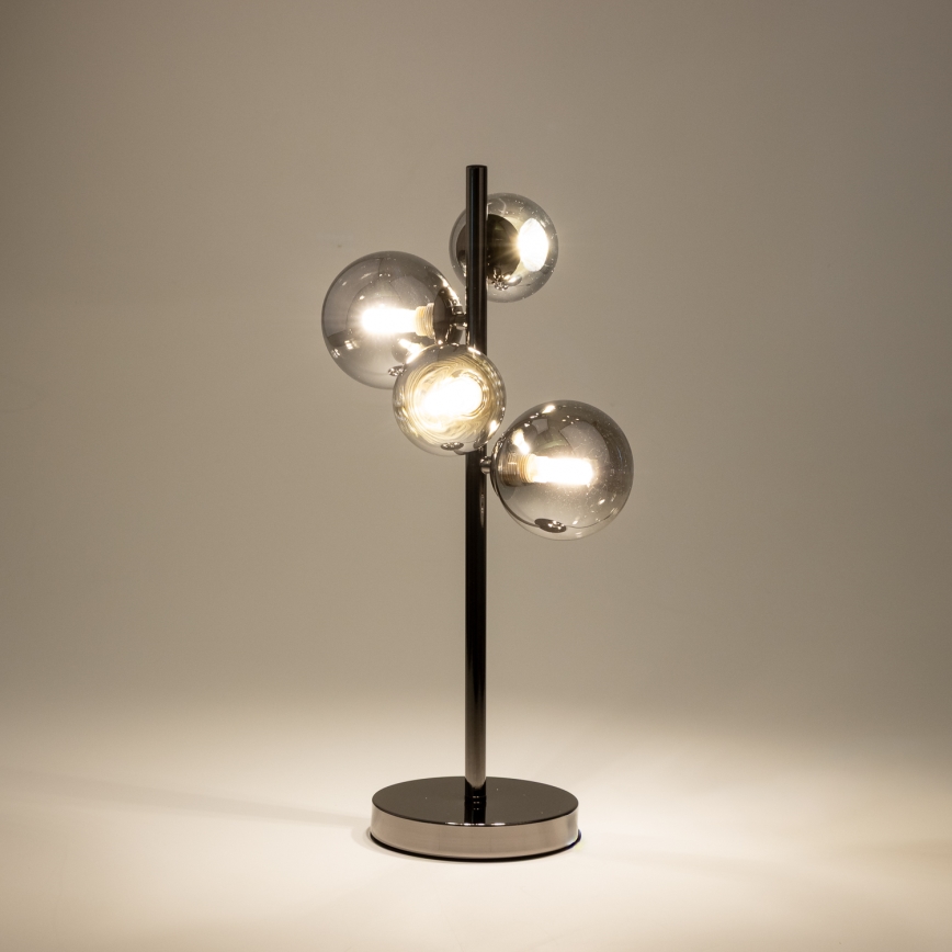 Brilagi - LED-pöytävalaisin MILLA 4xG9/3W/230V kiiltävä kromi/savuinen