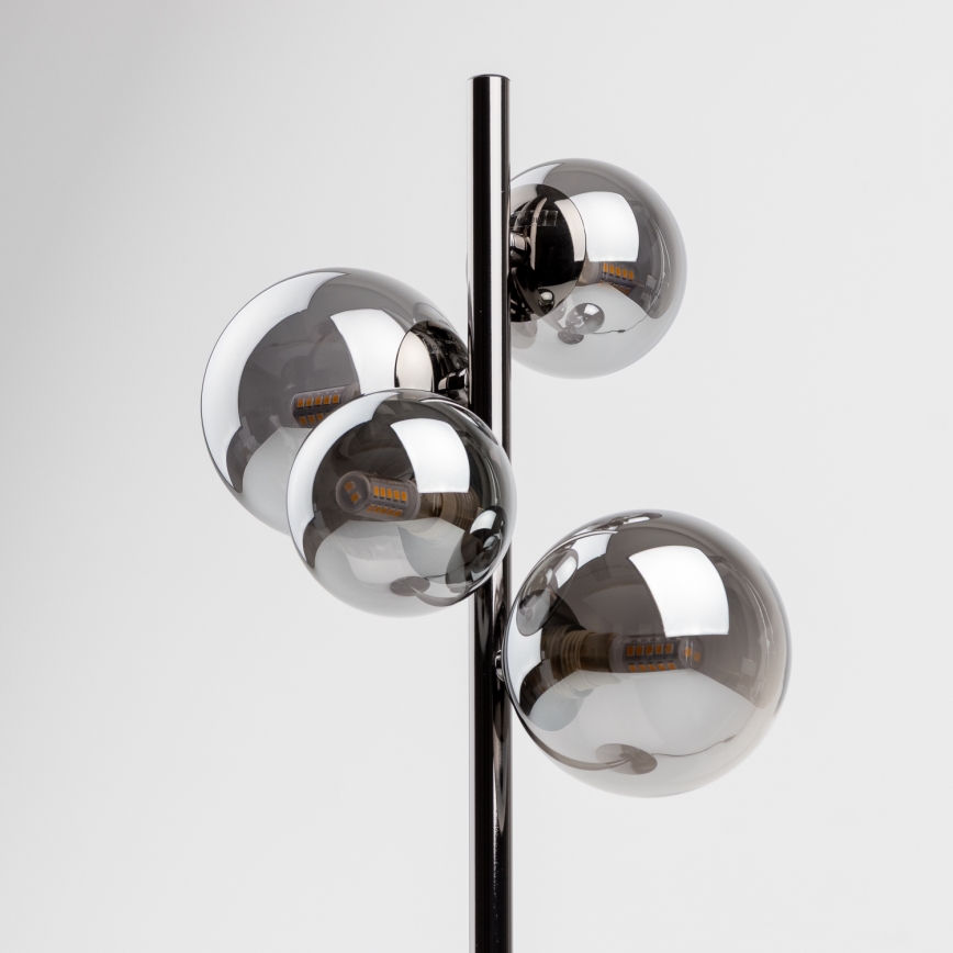 Brilagi - LED-pöytävalaisin MILLA 4xG9/3W/230V kiiltävä kromi/savuinen