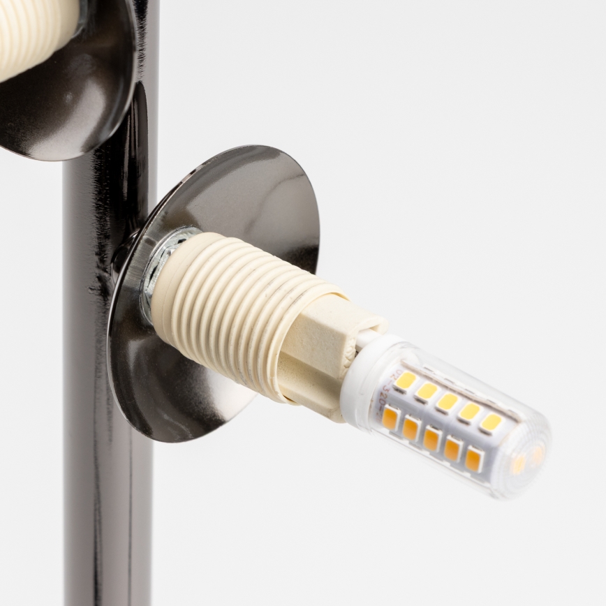 Brilagi - LED-pöytävalaisin MILLA 4xG9/3W/230V kiiltävä kromi/savuinen