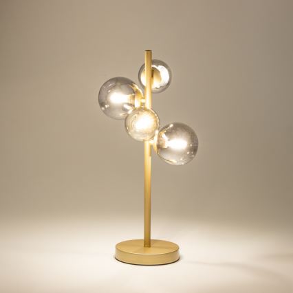 Brilagi - LED-pöytävalaisin MILLA 4xG9/3W/230V kulta/savuinen