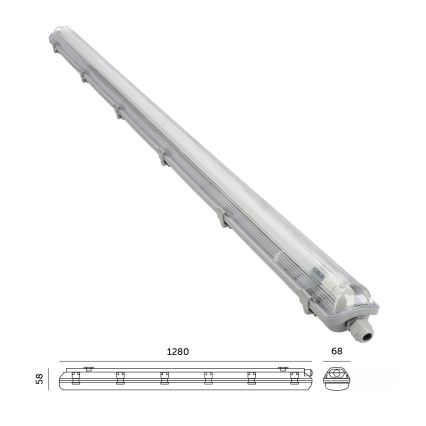 Brilagi - LED-putkityövalo OPTIMA T8 1xG13/18W/230V 4000K IP65 128 cm