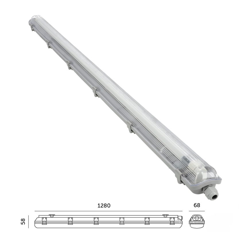 Brilagi - LED-putkityövalo OPTIMA T8 1xG13/18W/230V 4000K IP65 128 cm