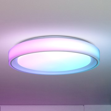 Brilagi - LED RGB himmennettävä kattovalaisin FLOCO LED/30W/230V 3000-6500K Wi-Fi Tuya + LED/6W + kaukosäädin