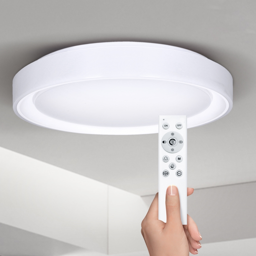 Brilagi - Himmennettävä LED-RGB-kattovalaisin FLOCO LED/30W/230V 3000-6500K Wi-Fi Tuya + LED/6W + kauko-ohjaus