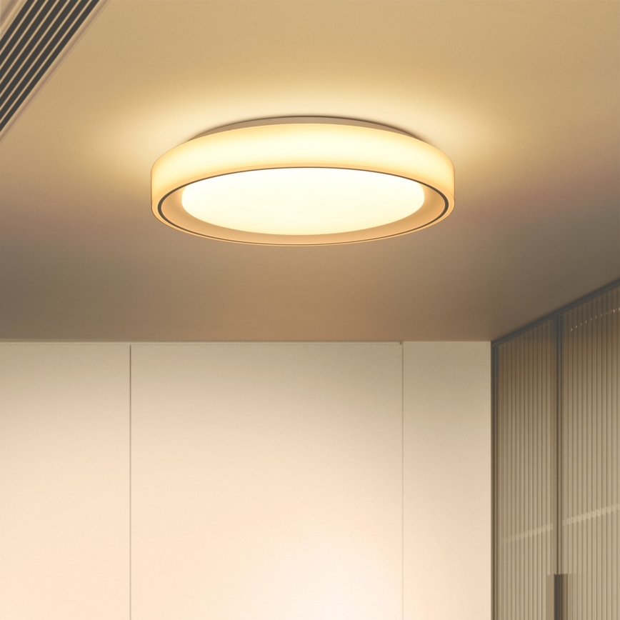 Brilagi - Himmennettävä LED-RGB-kattovalaisin FLOCO LED/30W/230V 3000-6500K Wi-Fi Tuya + LED/6W + kauko-ohjaus