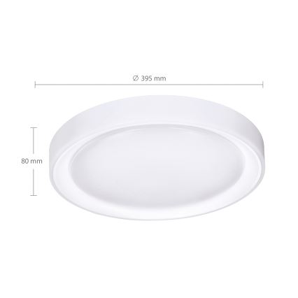 Brilagi - Himmennettävä LED-RGB-kattovalaisin FLOCO LED/30W/230V 3000-6500K Wi-Fi Tuya + LED/6W + kauko-ohjaus