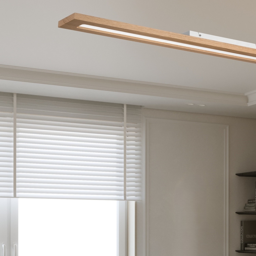 Brilagi - LED RGBW Himmennyspaneeli WOODY FRAME LED/34W/230V 11,5x123 cm 2700-6500K tammi + kauko-ohjaus