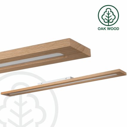 Brilagi - LED RGBW Himmennyspaneeli WOODY FRAME LED/34W/230V 11,5x123 cm 2700-6500K tammi + kauko-ohjaus