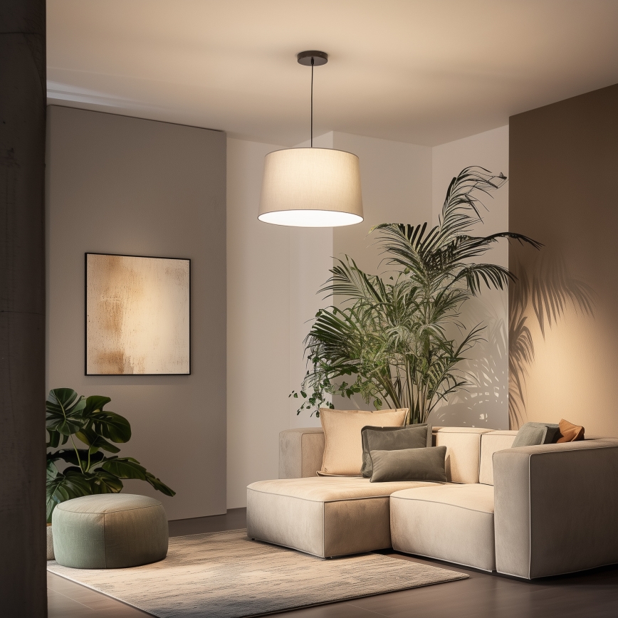 Brilagi - LED-riippuvalaisin CERIA 1xE27/40W/230V, Ø 45 cm, harmaa