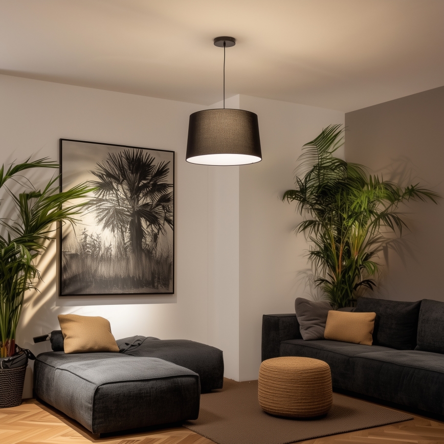 Brilagi - LED-riippuvalaisin CERIA johdolla 1xE27/40W/230V halkaisija 45 cm musta