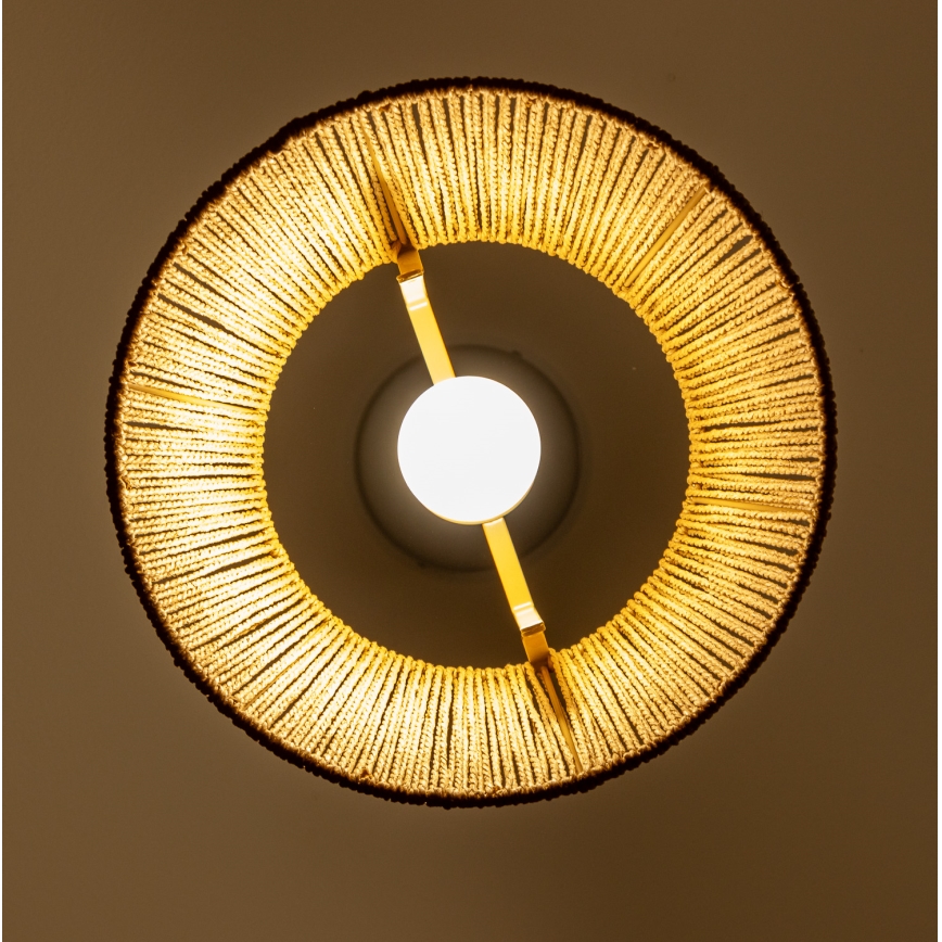 Brilagi - LED-riippuvalaisin johdolla CERIA BOHO 1xE27/40W/230V Ø 28 cm, ruskea